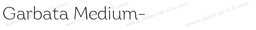 Garbata Medium字体转换